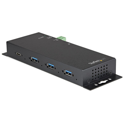 StarTech.com 4 Port USB C USB A, USB C  Hub, AC Adapter Powered, 15.2 x 6 x 2.4cm