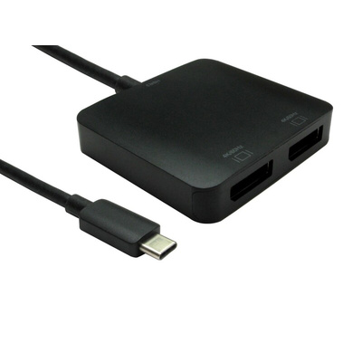 RS PRO USB C to DisplayPort Adapter, USB C, 2 Supported Display(s)  - up to 4K