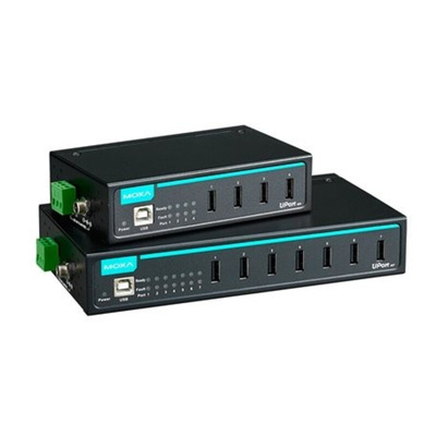 MOXA 4 Port USB 2.0 USB B  Hub, USB Powered