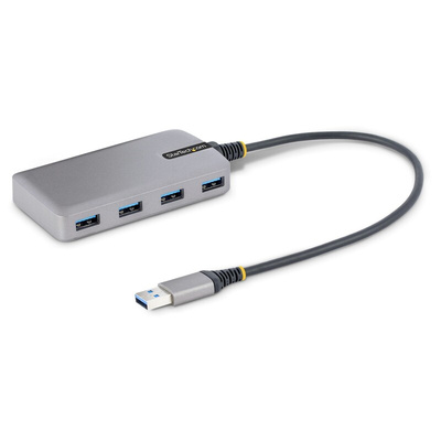 StarTech.com 4 Port USB 3.2 USB A  Hub, USB Bus Powered, 420 x 54 x 16mm