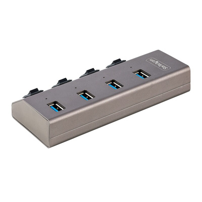 StarTech.com 4 Port USB 3.2 USB A, USB B USB C Hub, AC Adapter Powered, 2.3 x 0.8 x 4.5in