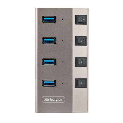 StarTech.com 4 Port USB 3.2 USB A, USB B USB C Hub, AC Adapter Powered, 2.3 x 0.8 x 4.5in