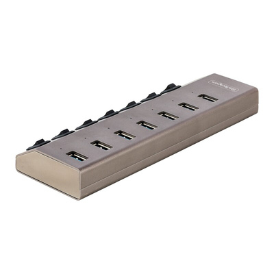 StarTech.com 7 Port USB 3.2 USB A, USB B USB C Hub, AC Adapter Powered, 0.8 x 2.3 x 7.6in