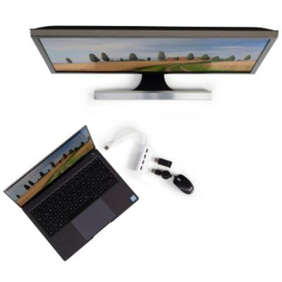 Hama 4 Port USB 2.0 USB A  Hub, USB Powered, 8.9 x 3.8 x 2.2cm