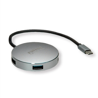 Roline 4 Port USB 3.2 USB C  Hub, USB Bus Powered, 200 x 60 x 11mm