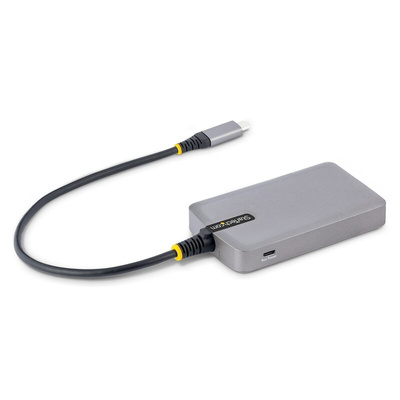 StarTech.com 3 Port USB 3.2 USB A, USB B, USB C USB C Hub, USB Bus Powered, 42 x 5.4 x 1.6cm
