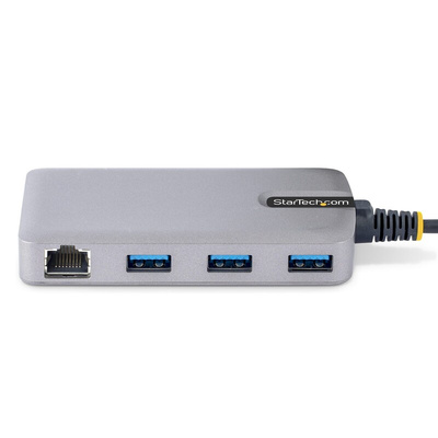 StarTech.com 3 Port USB 3.2 USB A, USB B, USB C USB C Hub, USB Bus Powered, 42 x 5.4 x 1.6cm