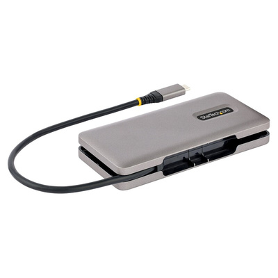 StarTech.com 4 Port USB 3.2 USB A, USB C USB C Hub, USB Powered, 13.5 x 6 x 2cm