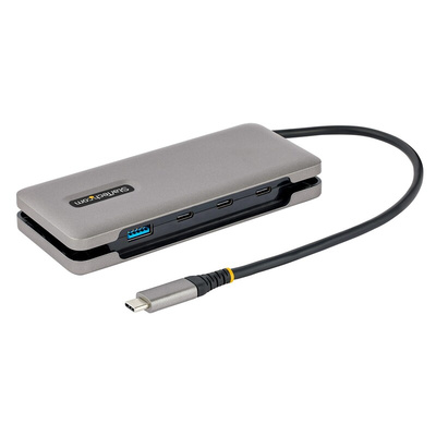 StarTech.com 4 Port USB 3.2 USB A, USB C USB C Hub, USB Powered, 13.5 x 6 x 2cm
