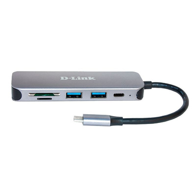 D-Link 3 Port USB C USB A, USB C USB C Hub, USB Bus Powered, 118 x 35 x 13.5mm