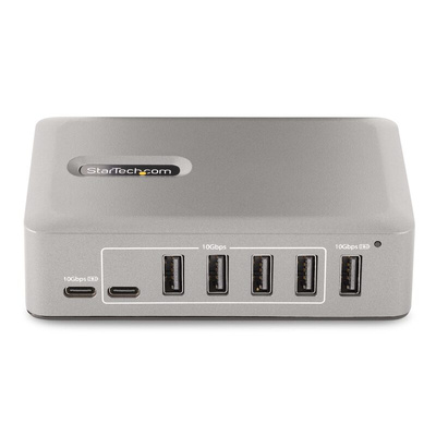 StarTech.com 10 Port USB 3.2 USB A, USB C  Hub, AC Adapter Powered, 25 x 170.5 x 93mm