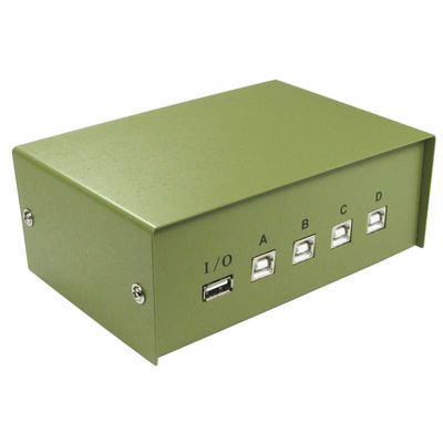 4 Port USB 2.0  Hub, 125 x 166 x 70mm