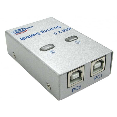 2 Port USB 2.0 USB A  Hub, USB Powered, 66 x 43 x 19mm