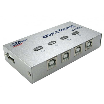 4 Port USB 2.0 USB A  Hub, USB Powered, 100 x 52 x 14mm