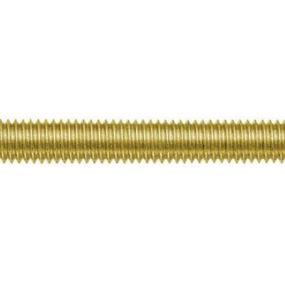 RS PRO Plain Brass Threaded Bar, M10, 1m