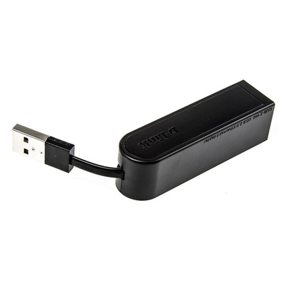 D-Link USB Ethernet Adapter USB 2.0 USB A to RJ45 10/100Mbit/s Network Speed