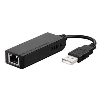 D-Link USB Ethernet Adapter USB 2.0 USB A to RJ45 10/100Mbit/s Network Speed