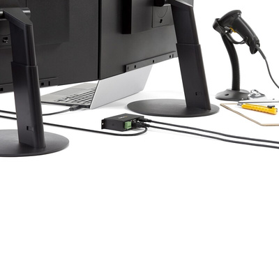 StarTech.com 4 Port USB 2.0 USB A  Hub, Terminal Connector Powered, 114.5 x 57.3 x 26.3mm