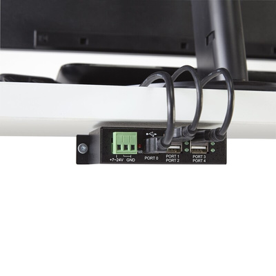 StarTech.com 4 Port USB 2.0 USB A  Hub, Terminal Connector Powered, 114.5 x 57.3 x 26.3mm