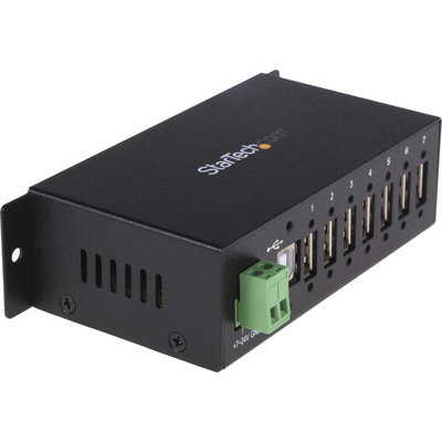 StarTech.com 7 Port USB 2.0 USB A  Hub, Terminal Connector Powered, 133 x 61.5 x 36.3mm