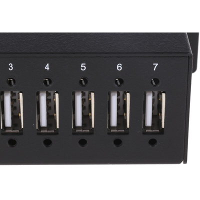 StarTech.com 7 Port USB 2.0 USB A  Hub, Terminal Connector Powered, 133 x 61.5 x 36.3mm