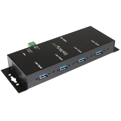 StarTech.com 4 Port USB 3.0 USB A  Hub, AC Adapter Powered, 152 x 59.6 x 23.5mm