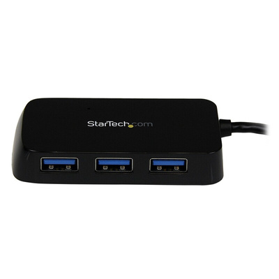 StarTech.com 4 Port USB 3.0 USB A  Hub, USB Powered, 80 x 36 x 14mm