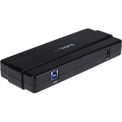 StarTech.com 7 Port USB 3.0 USB A  Hub, AC Adapter Powered, 172 x 70 x 23mm