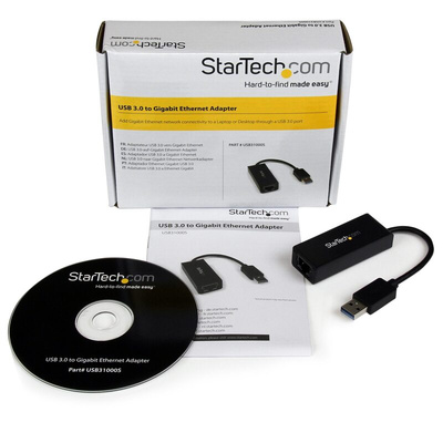 StarTech.com USB Ethernet Adapter USB 3.0 USB A to RJ45 10/100/1000Mbit/s Network Speed