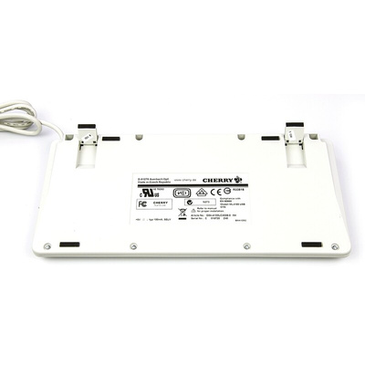 CHERRY Wired PS/2, USB Compact Keyboard, QWERTY (UK), White