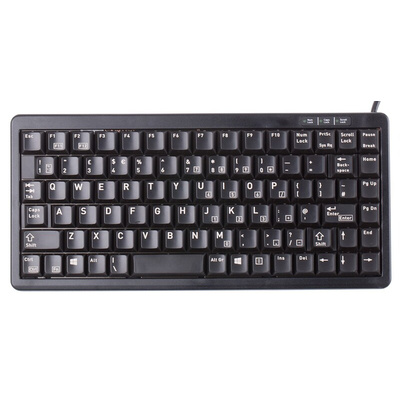 CHERRY Wired PS/2, USB Compact Keyboard, QWERTY (UK), Black
