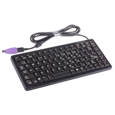 CHERRY Wired PS/2, USB Compact Keyboard, QWERTY (UK), Black
