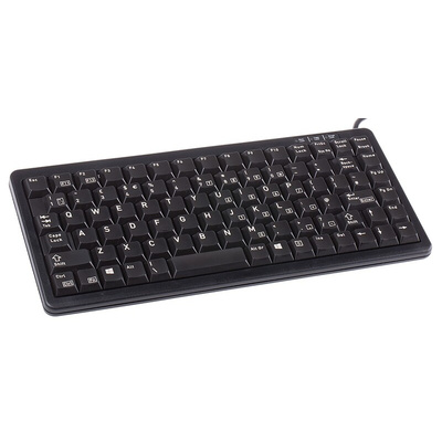 CHERRY Wired PS/2, USB Compact Keyboard, QWERTY (UK), Black