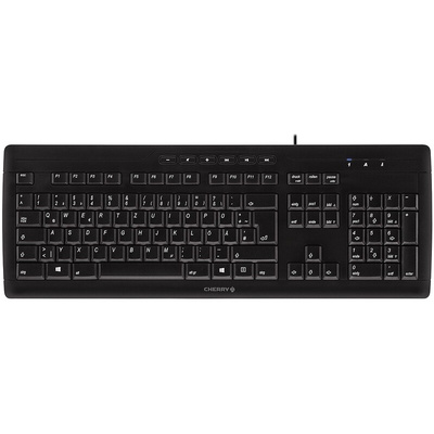CHERRY Wired USB Keyboard, AZERTY, Black