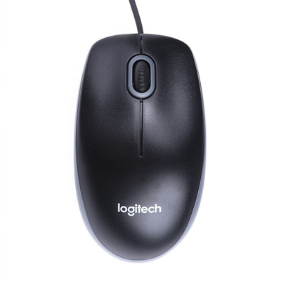 Logitech Wired Keyboard and Mouse Set, AZERTY (France), Black