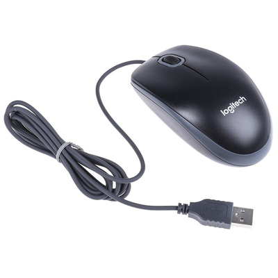 Logitech Wired Keyboard and Mouse Set, AZERTY (France), Black