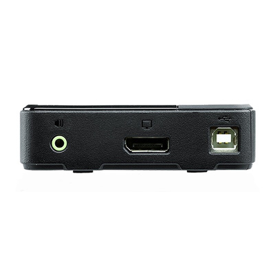 Aten 2 Port USB DisplayPort KVM Switch, 3.5 mm Stereo 4096 x 2160 Maximum Resolution