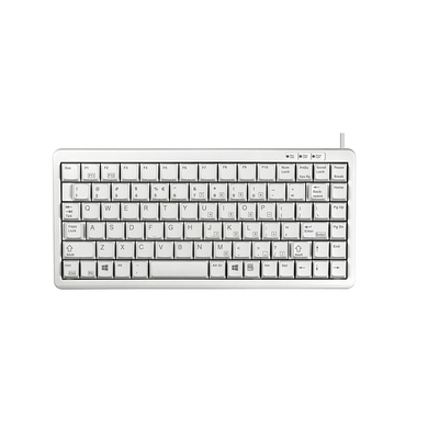 CHERRY Wired PS/2, USB Compact Keyboard, QWERTY (US), Light Grey
