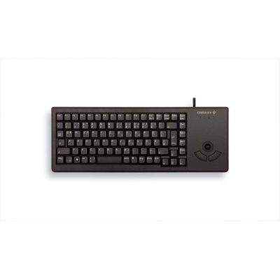 CHERRY Wired USB Trackball Keyboard, AZERTY, Black