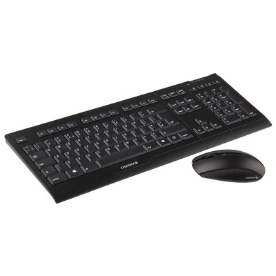 CHERRY Wireless Keyboard and Mouse Set, QWERTY (UK), Black