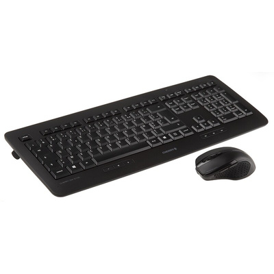 CHERRY Wireless Keyboard and Mouse Set, AZERTY (France), Black