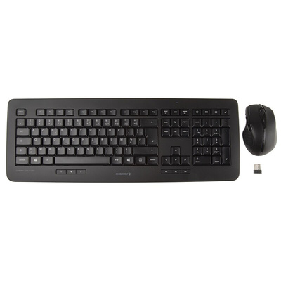 CHERRY Wireless Keyboard and Mouse Set, AZERTY (France), Black