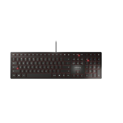 CHERRY Wired USB Keyboard, AZERTY, Black