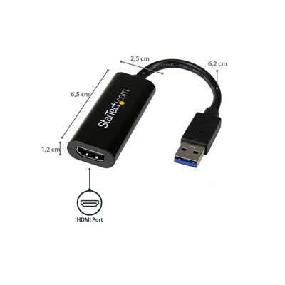 StarTech.com USB A to HDMI Adapter, USB 3.0, 1 Supported Display(s) - 1920 x 1200