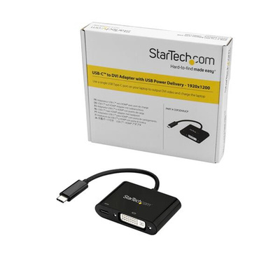 StarTech.com USB C to DVI Adapter, USB 3.1, 1 Supported Display(s) - 1920 x 1200 @ 60Hz