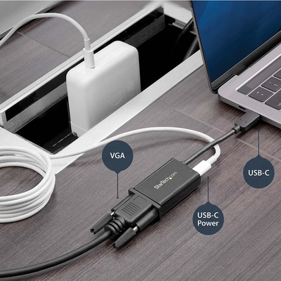 StarTech.com USB C to VGA Adapter, USB 3.1, 1 Supported Display(s) - 4K @ 60Hz