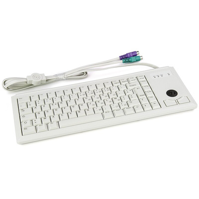 CHERRY Wired PS/2 Compact Trackball Keyboard, AZERTY