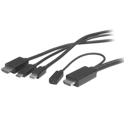 StarTech.com USB C to HDMI, Mini DisplayPort Adapter, USB 3.1, 1 Supported Display(s) - 4K @ 30Hz