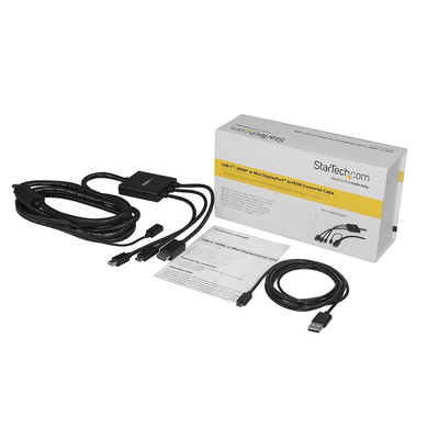 StarTech.com USB C to HDMI, Mini DisplayPort Adapter, USB 3.1, 1 Supported Display(s) - 4K @ 30Hz