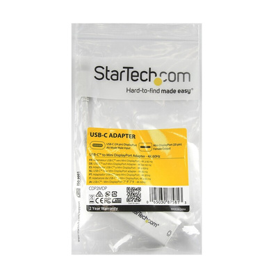 StarTech.com USB C to Mini DisplayPort Adapter, USB 3.1, 1 Supported Display(s) - 4K @ 60Hz